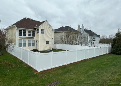 Vinyl fence by Fence Imperial, showcasing a sleek and modern design with low-maintenance features for a contemporary look.