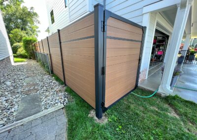 Vinyl fence by Fence Imperial, showcasing a sleek and modern design with low-maintenance features for a contemporary look.