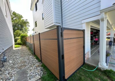 Vinyl fence by Fence Imperial, showcasing a sleek and modern design with low-maintenance features for a contemporary look.