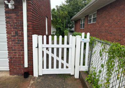 Vinyl fence by Fence Imperial, showcasing a sleek and modern design with low-maintenance features for a contemporary look.