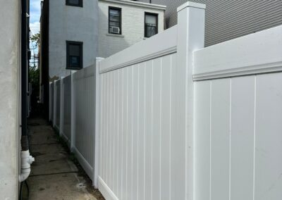 Vinyl fence by Fence Imperial, showcasing a sleek and modern design with low-maintenance features for a contemporary look.