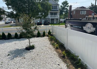 Vinyl fence by Fence Imperial, showcasing a sleek and modern design with low-maintenance features for a contemporary look.