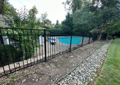 Aluminum fence by Fence Imperial, featuring a sleek and modern design with durable construction for enhanced security and style.