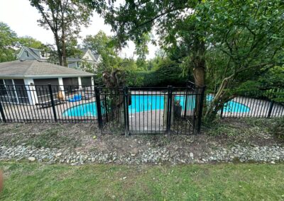 Aluminum fence by Fence Imperial, featuring a sleek and modern design with durable construction for enhanced security and style.