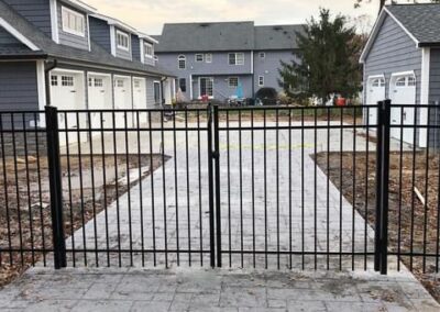 Aluminum fence by Fence Imperial, featuring a sleek and modern design with durable construction for enhanced security and style.