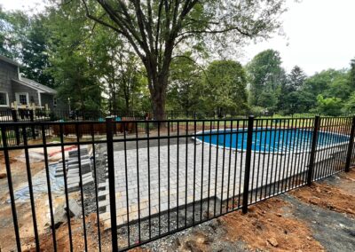 Aluminum fence by Fence Imperial, featuring a sleek and modern design with durable construction for enhanced security and style.