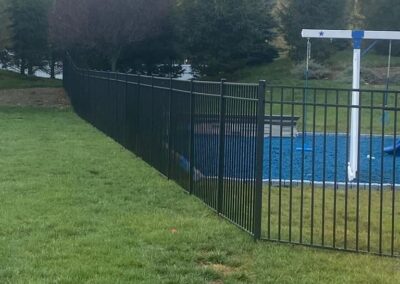 Aluminum fence by Fence Imperial, featuring a sleek and modern design with durable construction for enhanced security and style.