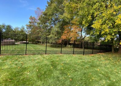 Aluminum fence by Fence Imperial, featuring a sleek and modern design with durable construction for enhanced security and style.